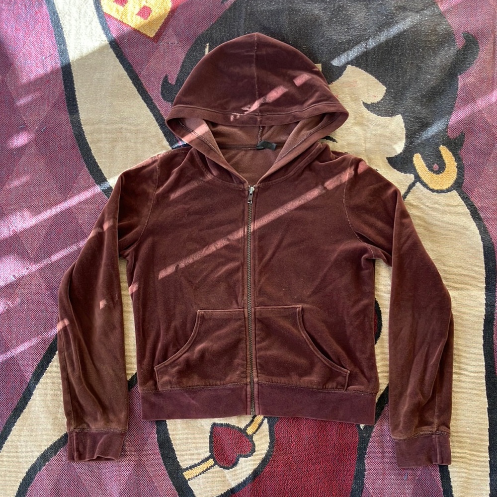 Brown velvet jacket